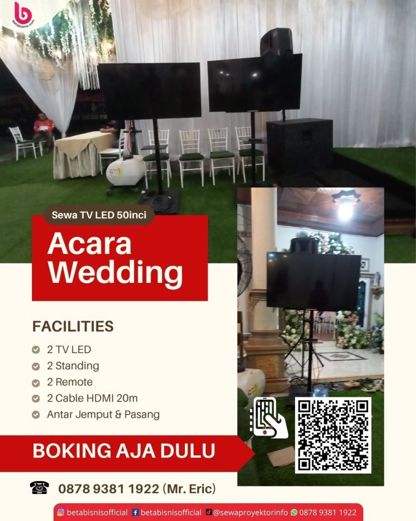 Sewa TV LED untuk Acara Wedding di Soekarno Hatta Pekanbaru