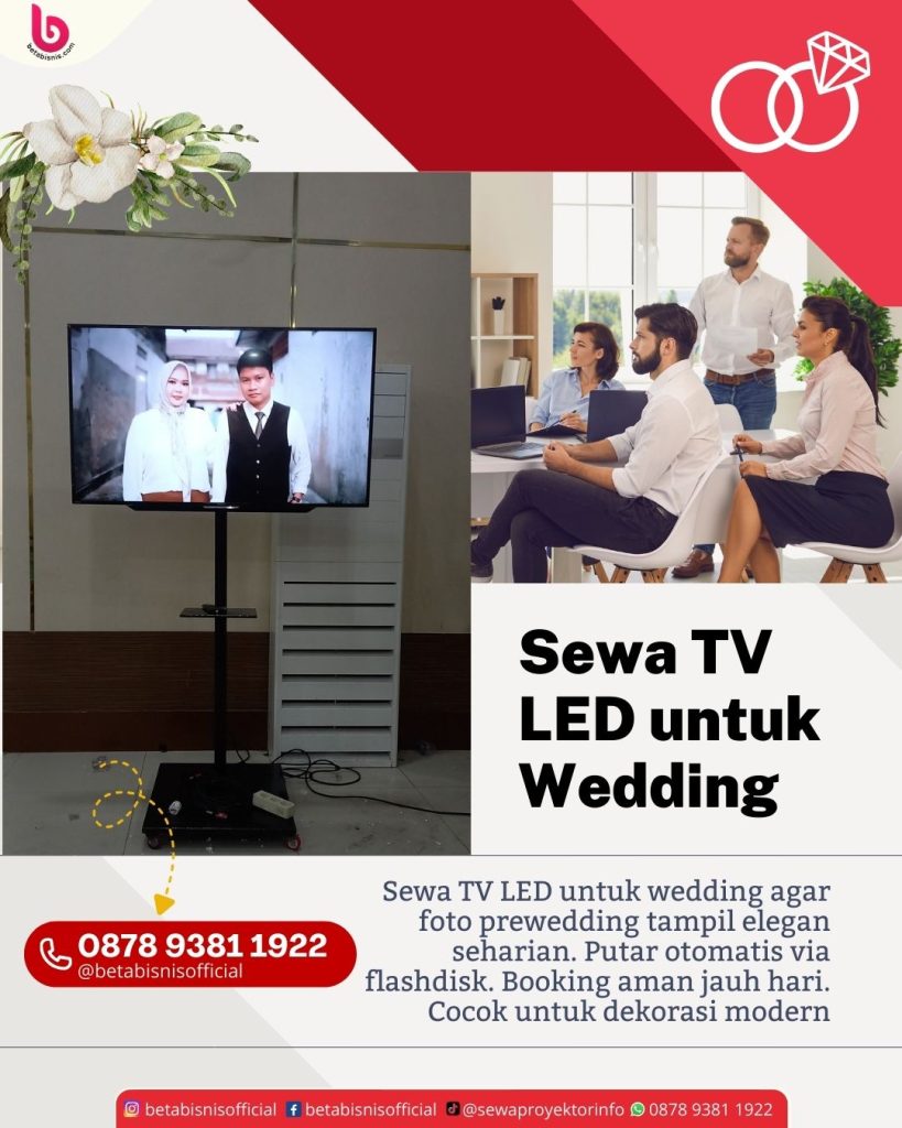 Sewa TV LED 55in untuk Wedding di Pekanbaru