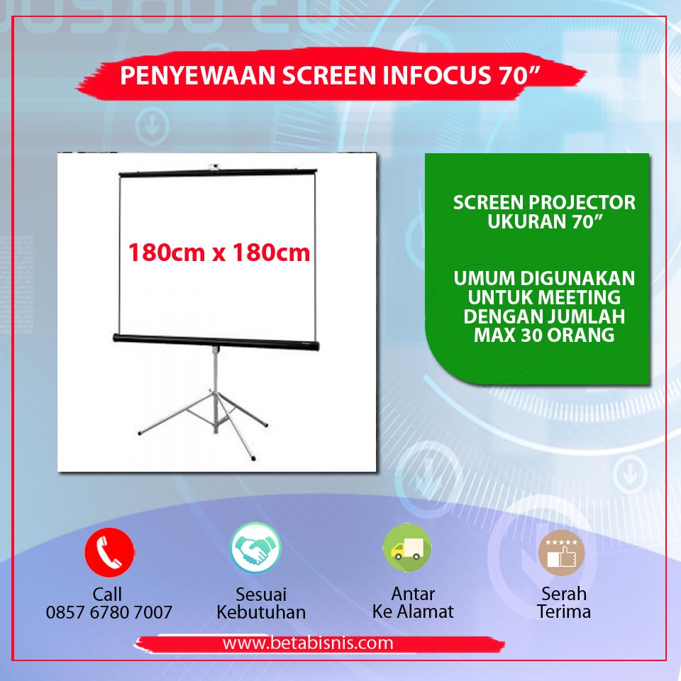Penyewaan Screen Infocus 70" Pekanbaru