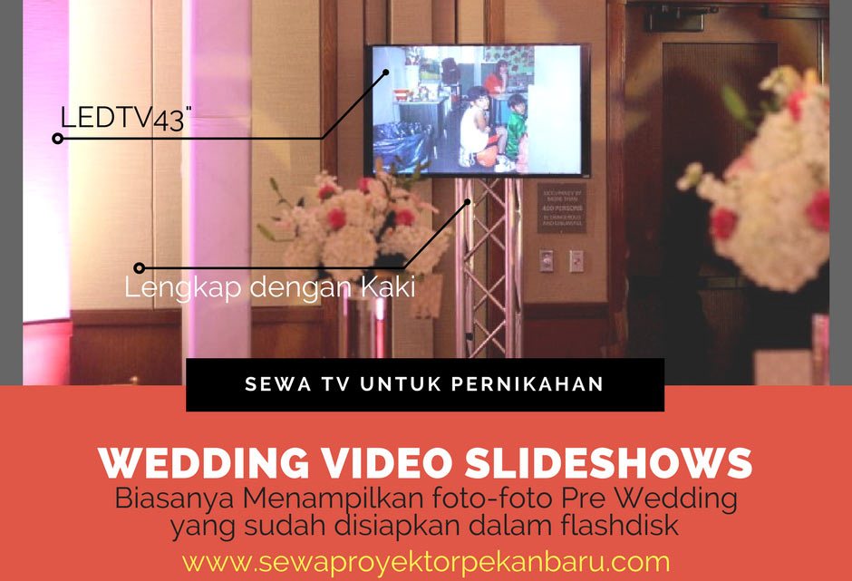 Sewa TV untuk Wedding di Pekanbaru