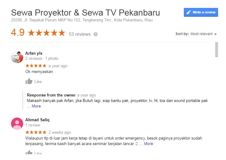Review Tentang ewa TV di pekanbaru