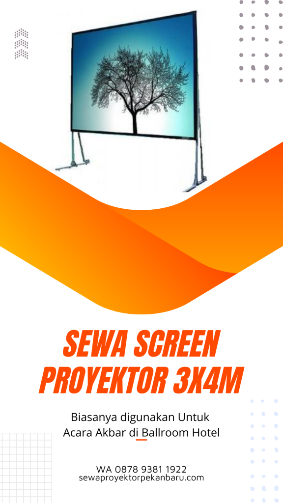 sewa screen projector 3x4 terdekat