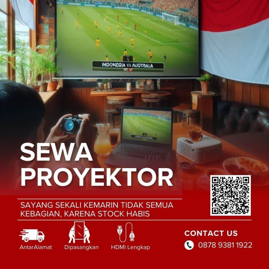 Sewa proyektor untuk nonton bareng di Cafe