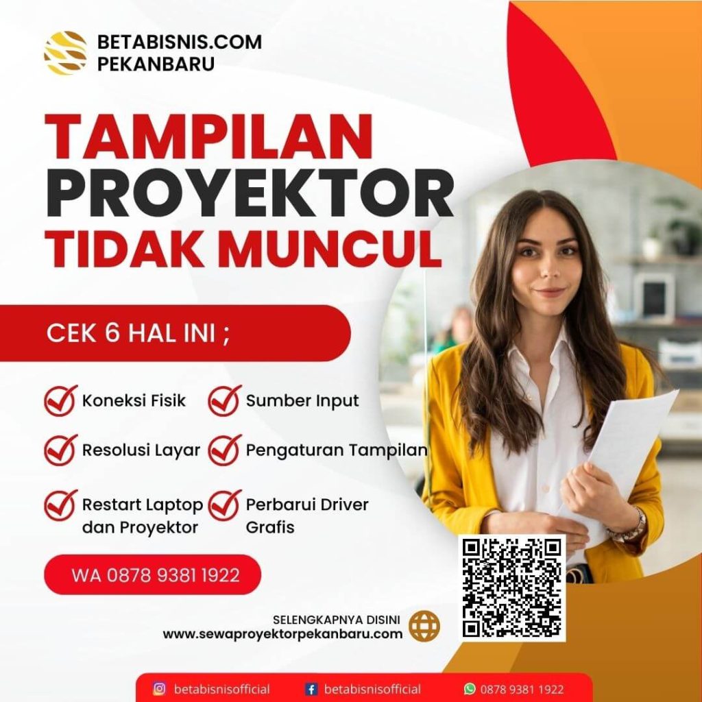 Tampilan proyektor tidak muncul di layar