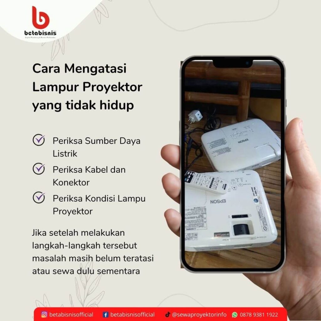Cara Mengatasi Lampur Proyektor yang tidak hidup