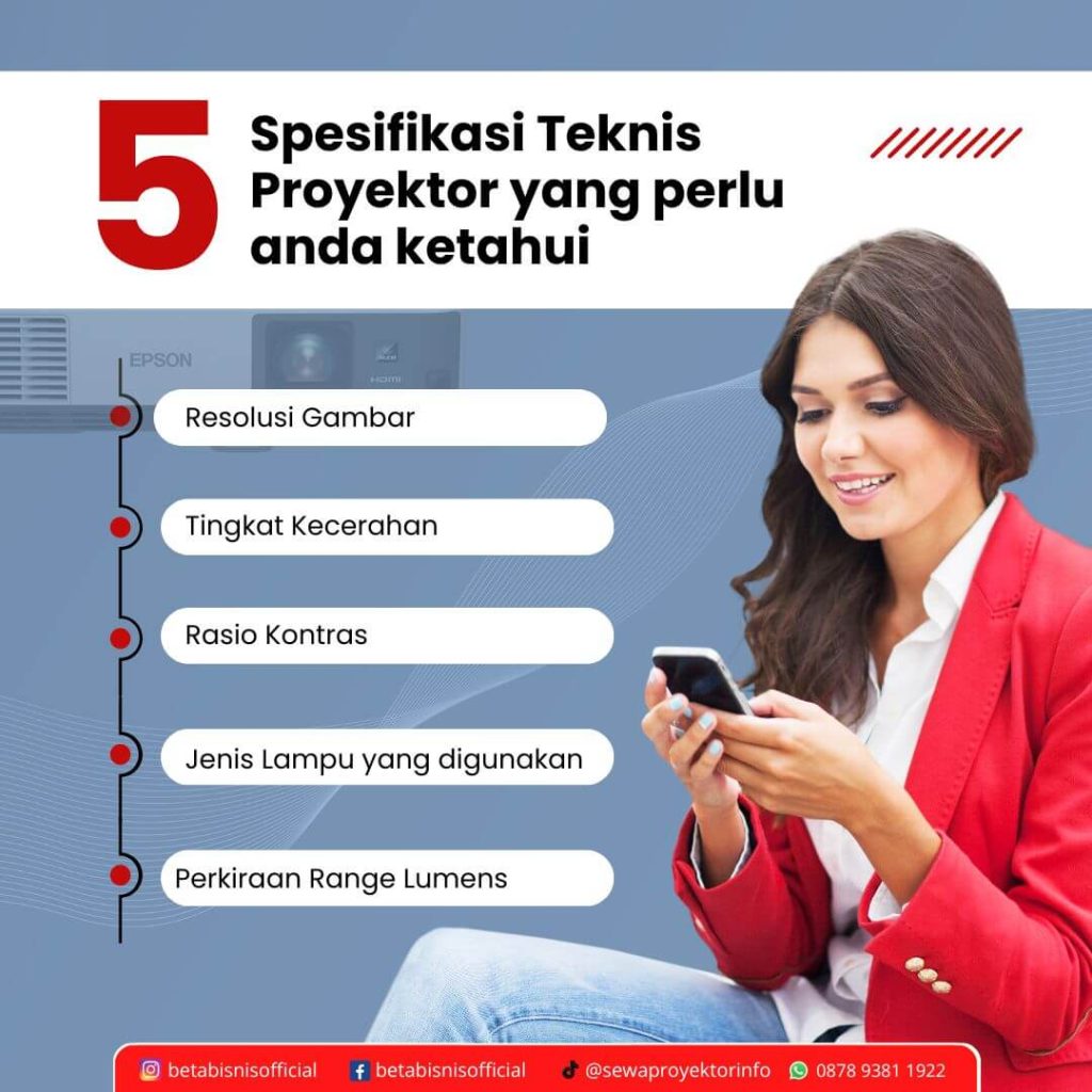 Spesifikasi Teknis Proyektor ruang meeting