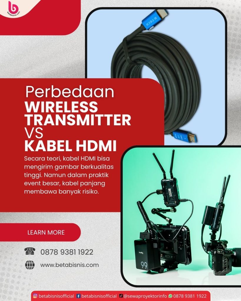 Perbedaan Wireless Transmitter vs Kabel HDMI Panjang
